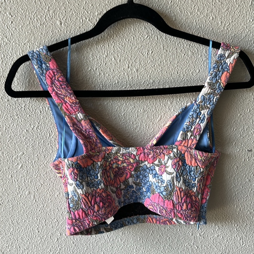 Zara Jacquard Crop Top small - Picture 6 of 7